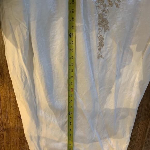 - Emma james long linen skirt color cream size 10 - Picture 6 of 6